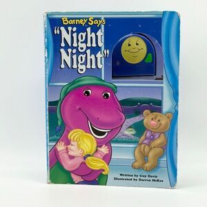 Becker & Mayer Barney Says Night Night Vintage Hardback Book for Toddlers